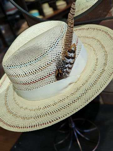 Bucci fedora with a more elaborate array of feathers