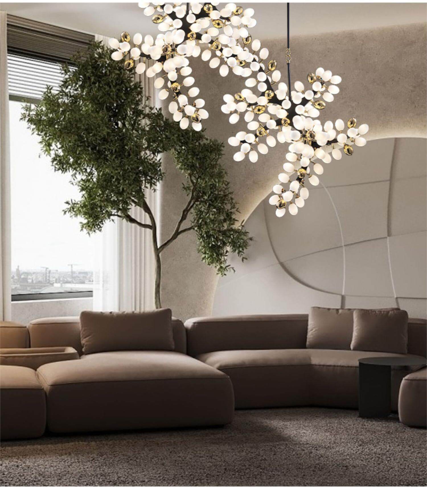 Grape Flower Chandelier for Living Room