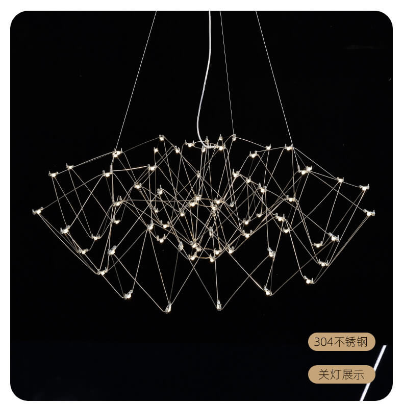 Modern Creative Firefly Starry Cube Chandelier