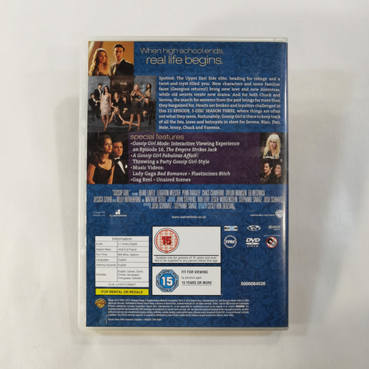 Gossip Girl: Series 2 (2008) - DVD SE NO DK FI 2010