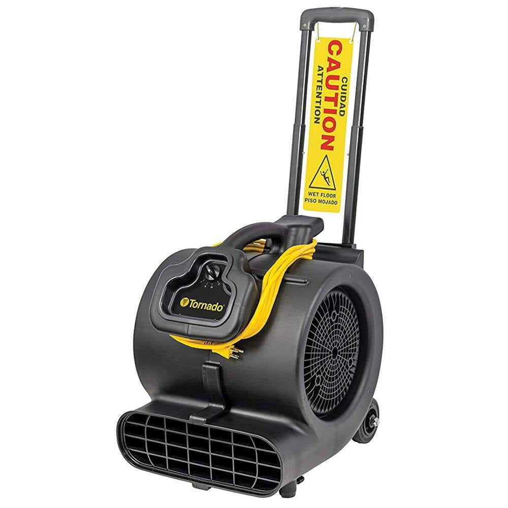 Tornado® Windshear™ 3200 Safety Drying Fan w/ Caution Wet Floor Sign