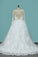 Plus Size Wedding Dresses Long Sleeves Bateau A Line Tulle With Applique