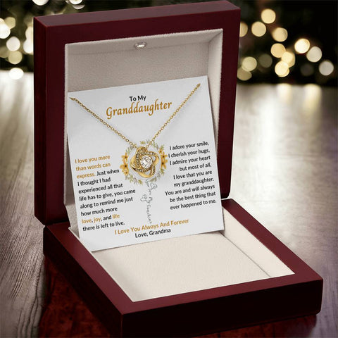 To My Granddaughter - You Are My Sunshine - Pendant Jewelry Gift Necklace From Grandma