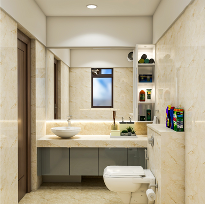 Chic bathroom with walk-in shower and modern glass enclosure.