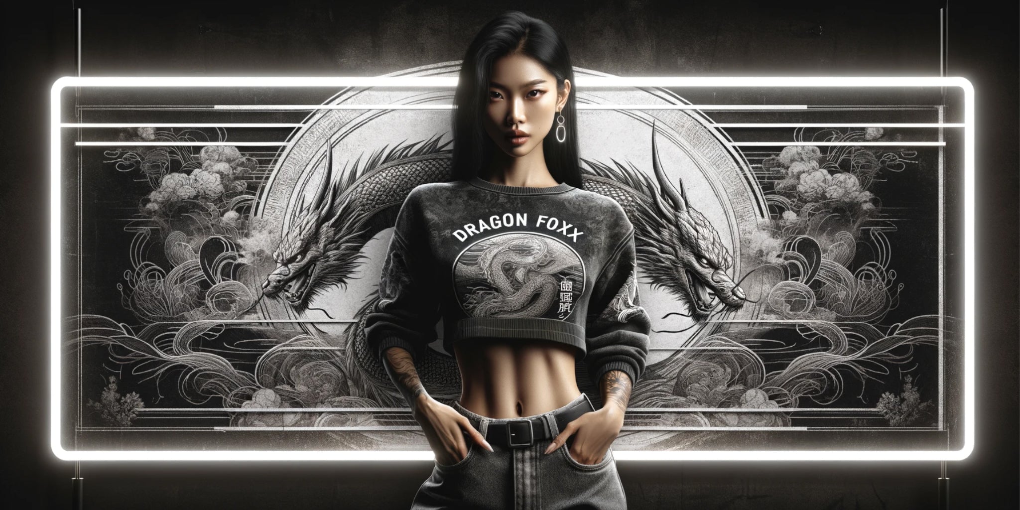 Dragon Foxx™ Women's Crop Tops Banner