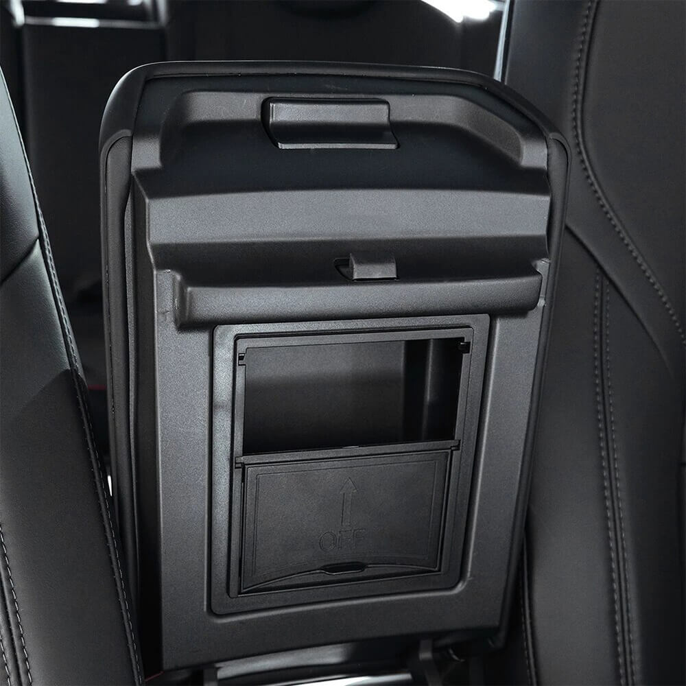 ShowEv Tesla Model 3 Model Y Mittelkonsole Organizer Armlehne  Aufbewahrungsbox Armlehne Versteckte Aufbewahrungsbox Mittelkonsolen  Getränkehalter für Tesla Model 3 Y Zubehör (Schwarz,4 PCS) : :  Auto & Motorrad