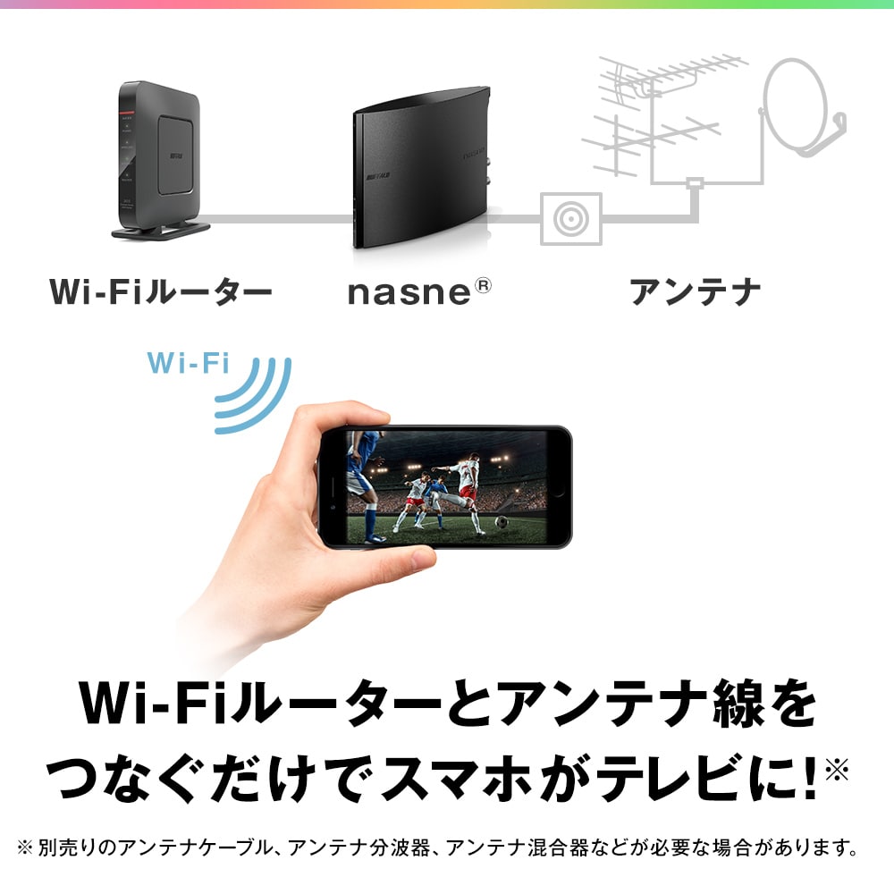 最安 BUFFALO nasne HDDレコーダー nasne HDDレコーダー 2TB NS-N100 2TB 