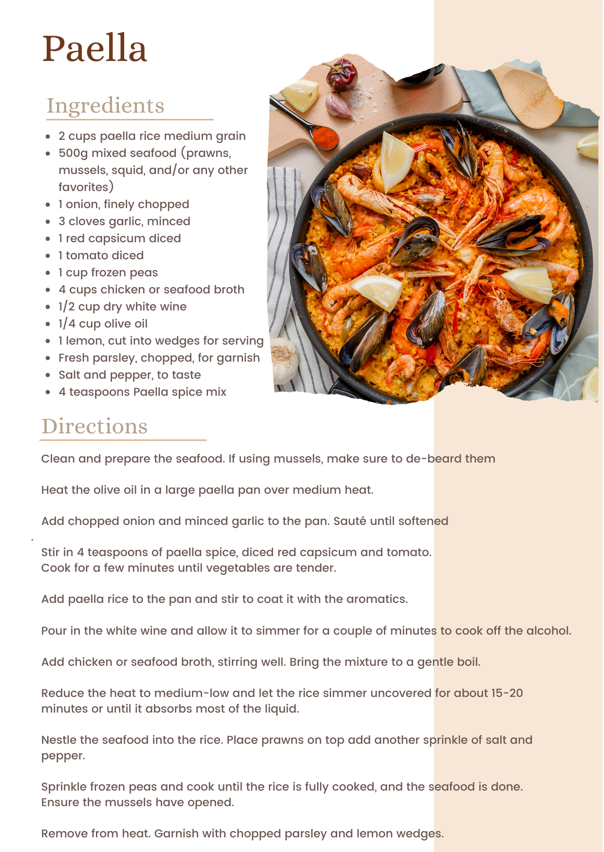 Paella Spice Recipe