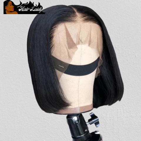 Peruvian Short Bob Wig Transparent HD Lace