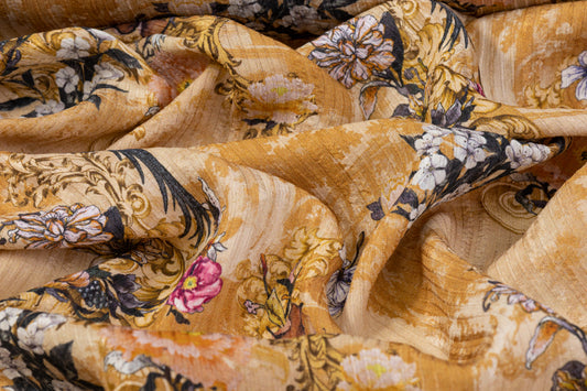 Crepe-chiffon – 100% Silk fabric - Composition: 100% Silk Tessuti dell'arte