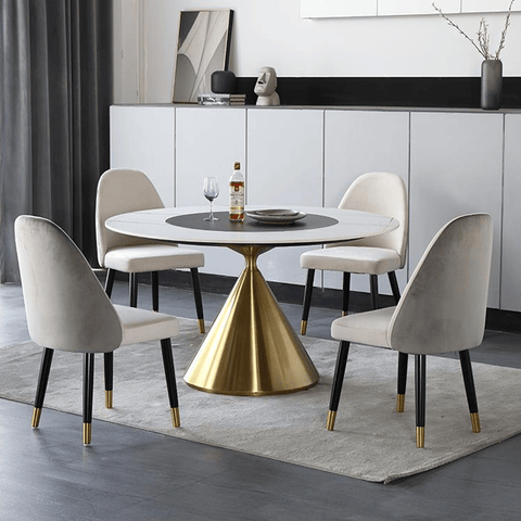 Modesto Round Extendable Dining Table / Sintered Stone Casa Concetto Singapore