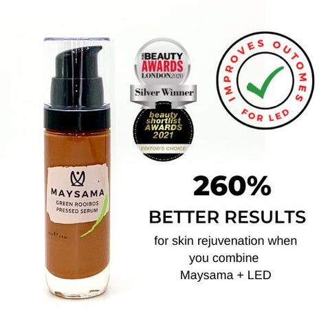 Maysama Green Rooibos Pressed Serum for Red LED Light Therapy 