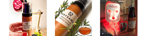 Maysama Green Rooibos Pressed Serum & LED Light Therapy