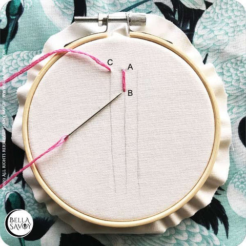 How to do Bead Embroidery with the Fern Stitch - Sarah's Hand Embroidery  Tutorials