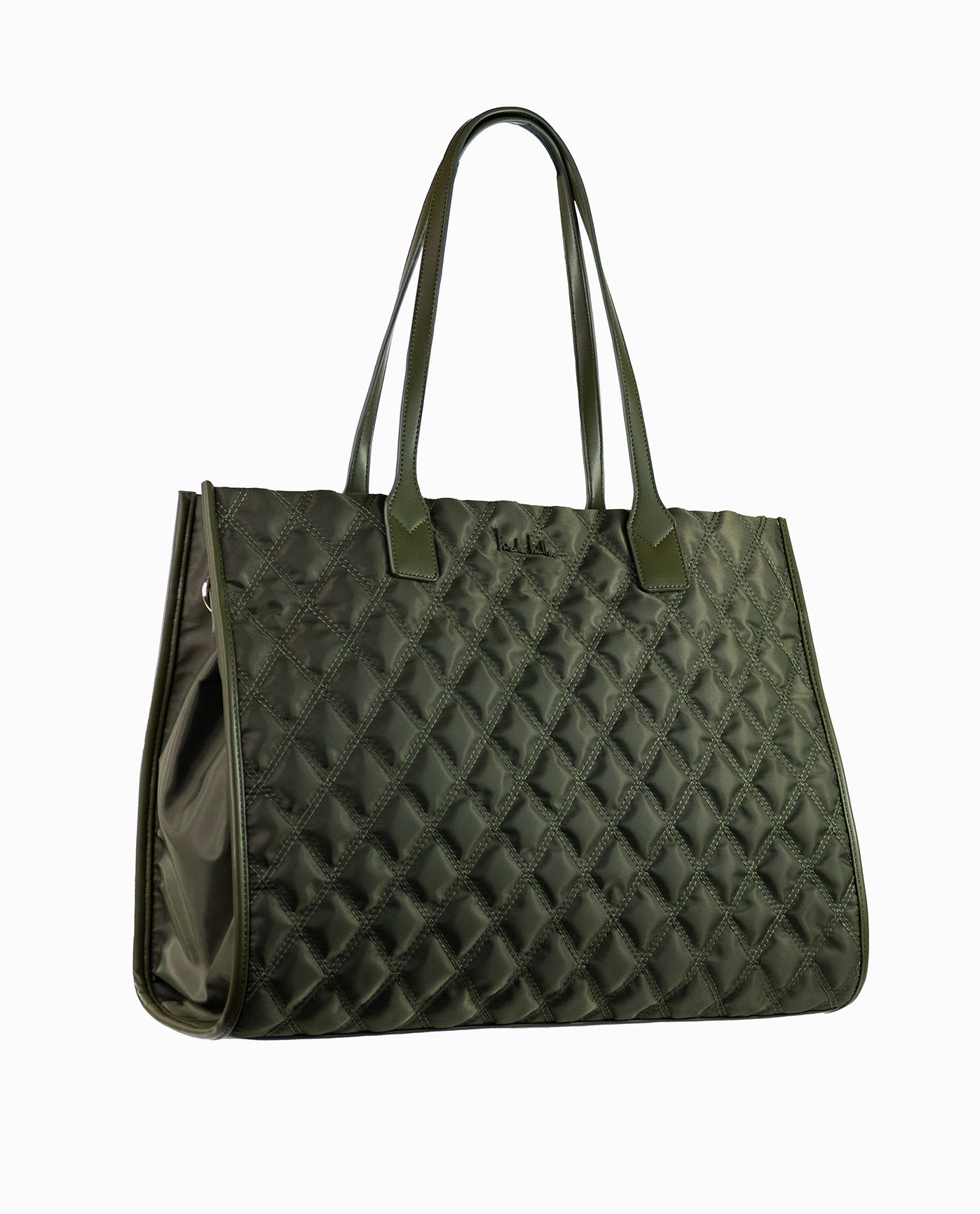 Women's Nicole Miller Designer Quilted Nylon Duffle Bag