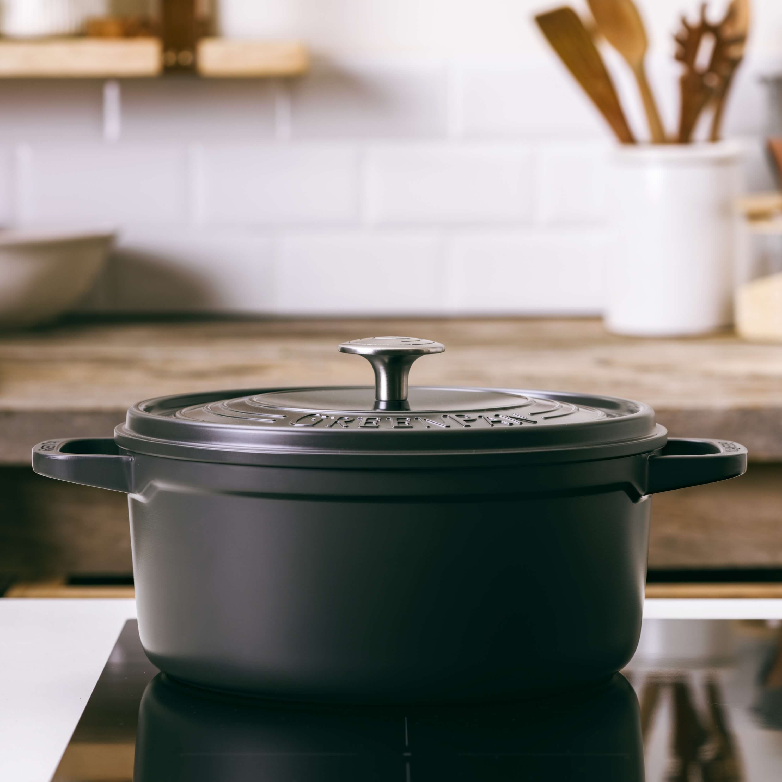 Craft Casserole With Lid 24 cm / 4,9 L - GreenPan @ RoyalDesign