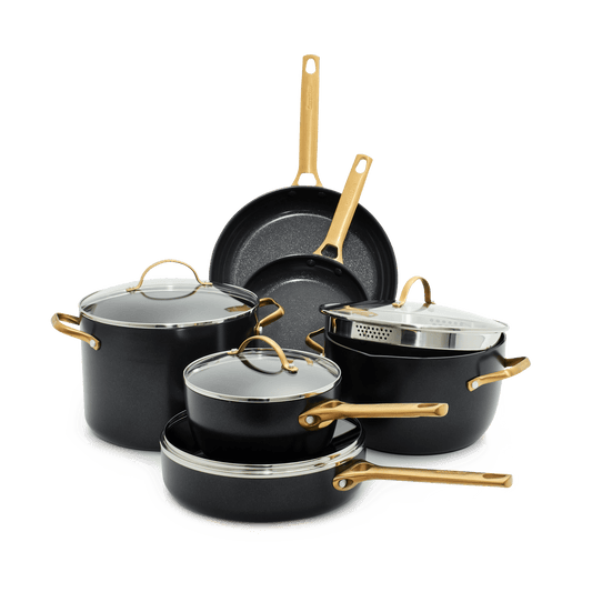 Treviso Ceramic Nonstick Stainless Steel 10-Piece Cookware Set