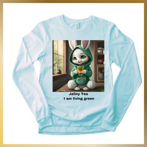 cute anime snow white bunny blue long sleeve shirt of I am living green, #longsleeve-tea-shirt, #cotten-polyester-long-sleeve-shirt, soft comfortable Jungkook's meme