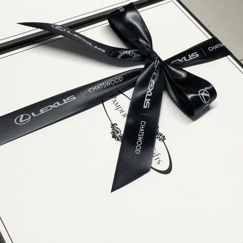 branded ribbon for a professional finish