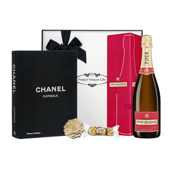 luxury retirement gift for her with champagne