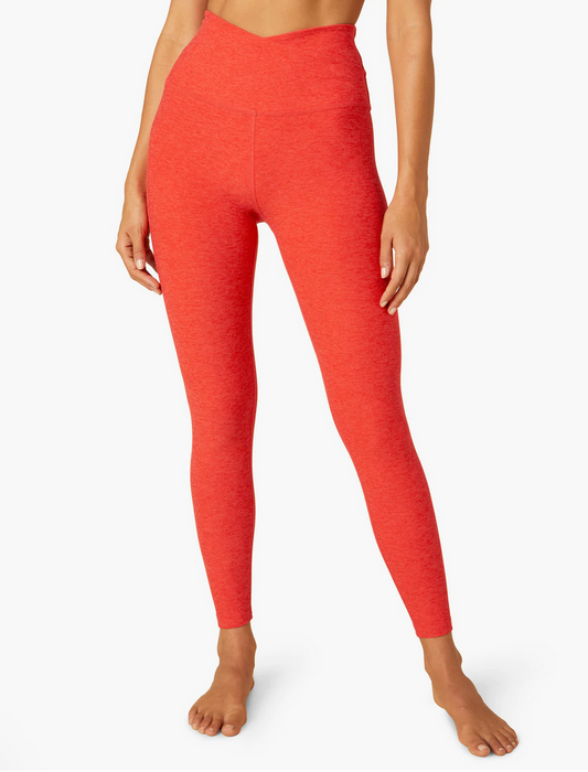 High Waisted Midi Legging - NEUTRAL COLOR BLOCK – barre3