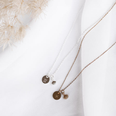 Personalised Gold Plated Oval Initial Necklace | Under the Rose