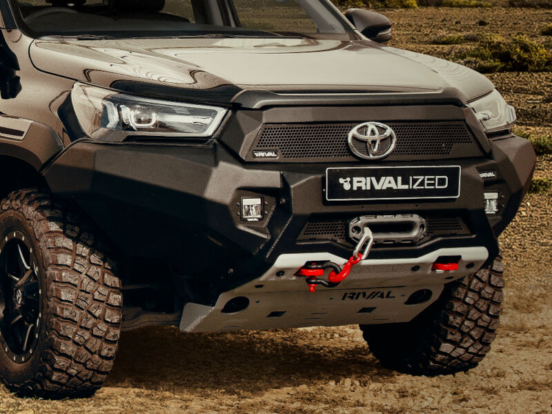 Rival Aluminum Front - Toyota Hilux 2021+ with LED — Quokka4x4.com