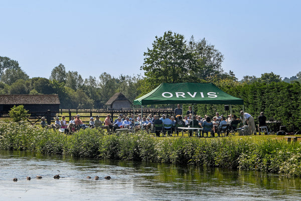 UK River Summit Event being held on the banks of the River Test