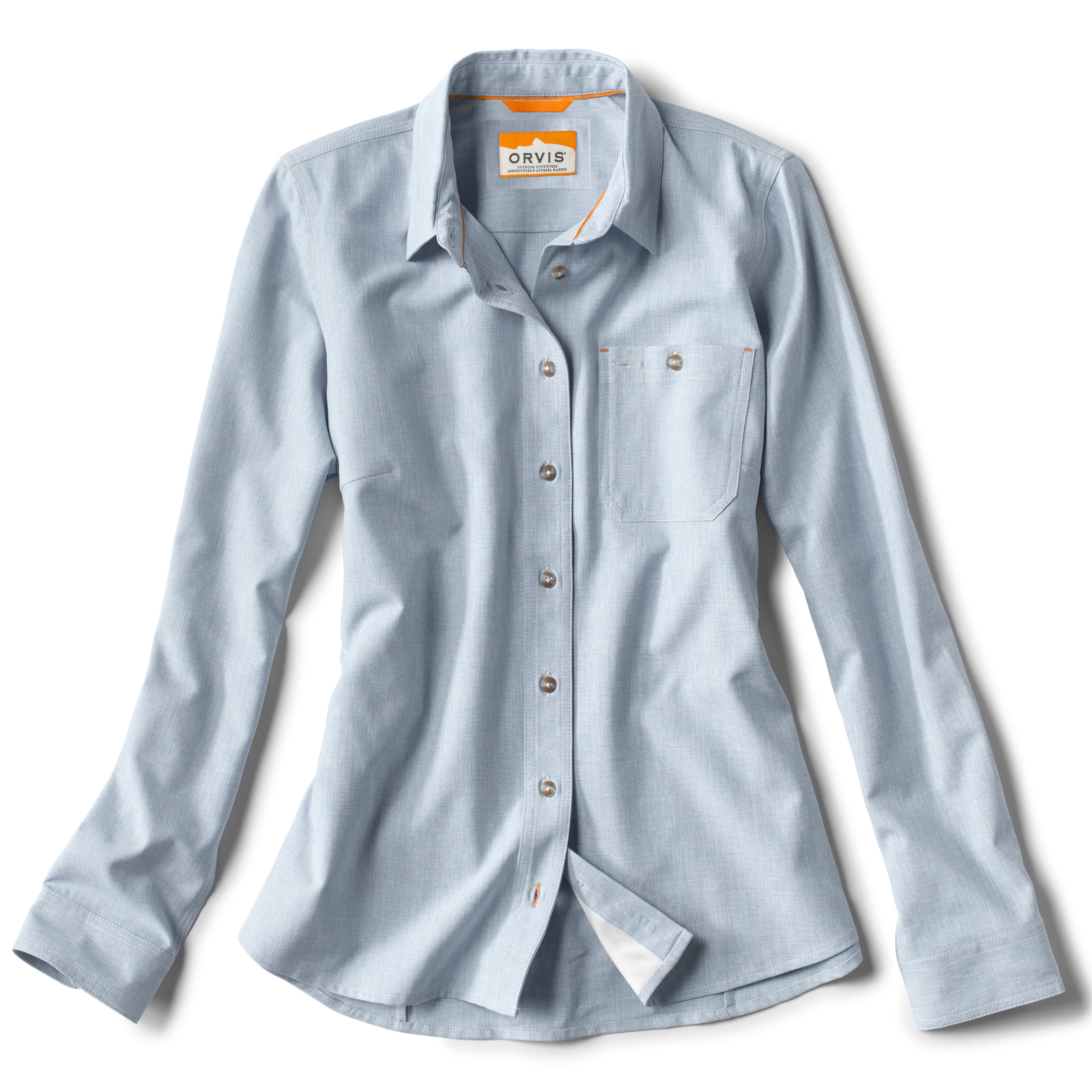 Women’s Long-Sleeved Tech Chambray Work Shirt