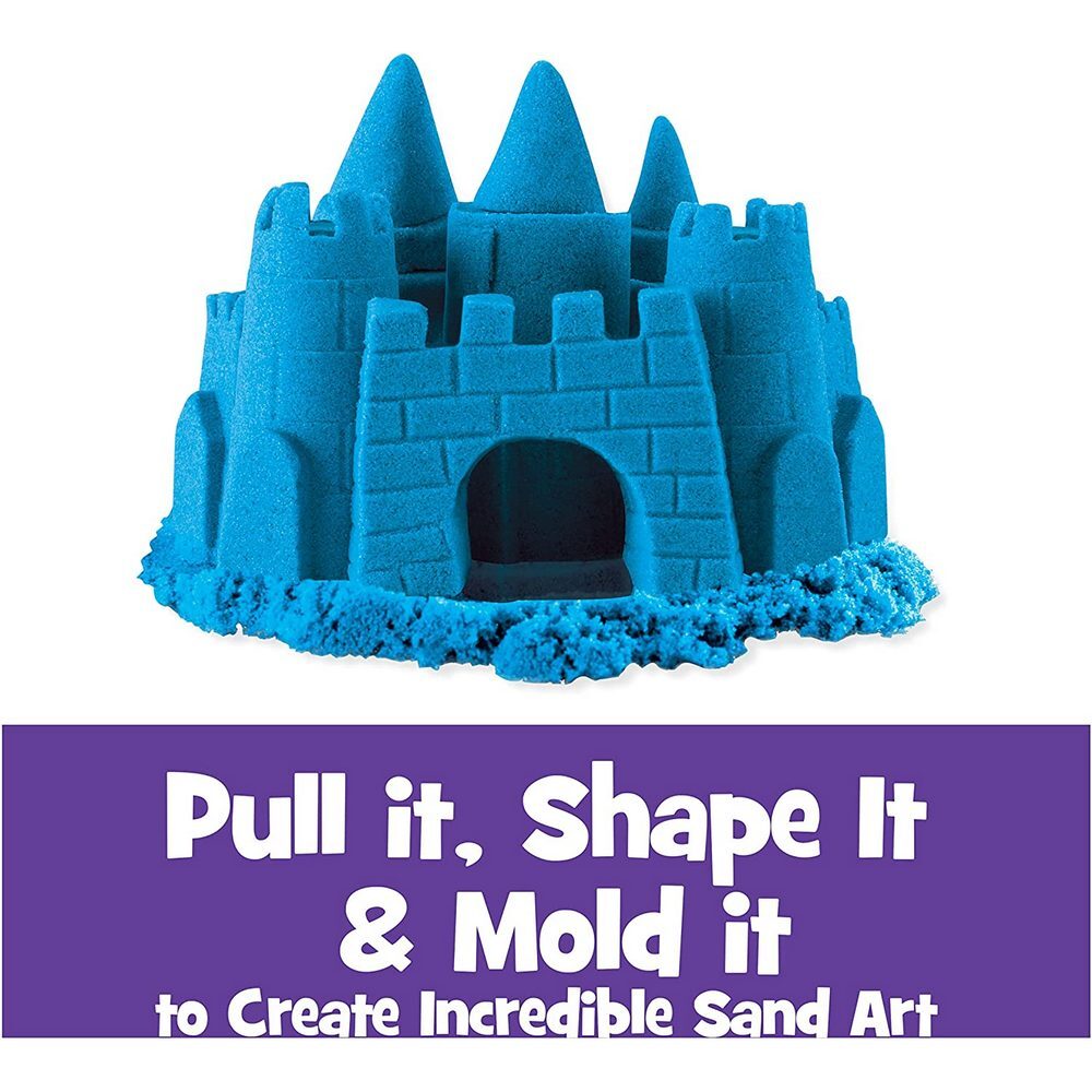 Kinetic Sand, Deluxe Beach Castle Playset with 1.13kg of Beach Sand,  Includes Moulds and Tools, Sensory Toys for Kids Aged 5+