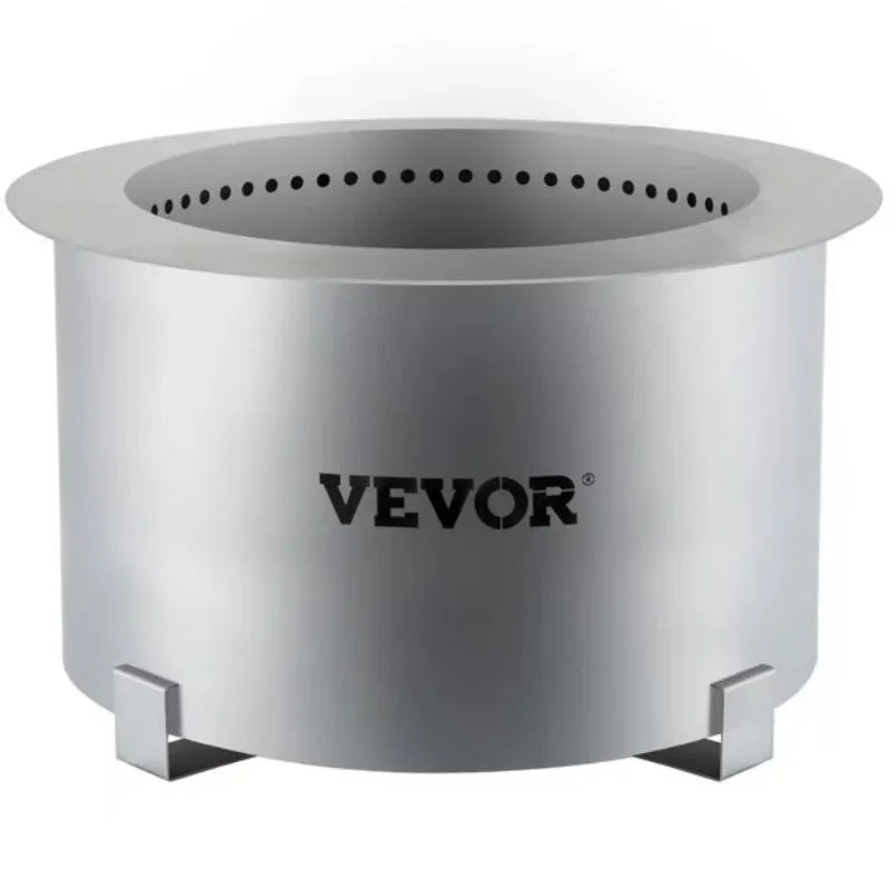 Stainless Steel Smokeless Fire Pit, Large 22 inch Diameter