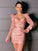 Charmeuse Sheath/Column Sleeves Ruched Sweetheart Long Short/Mini Homecoming Dresses