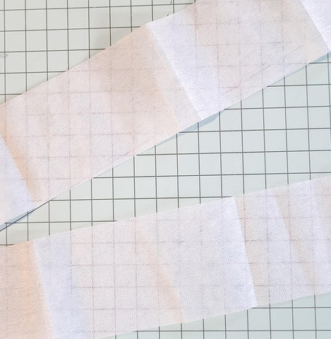 interfacing strips for scrappy binding