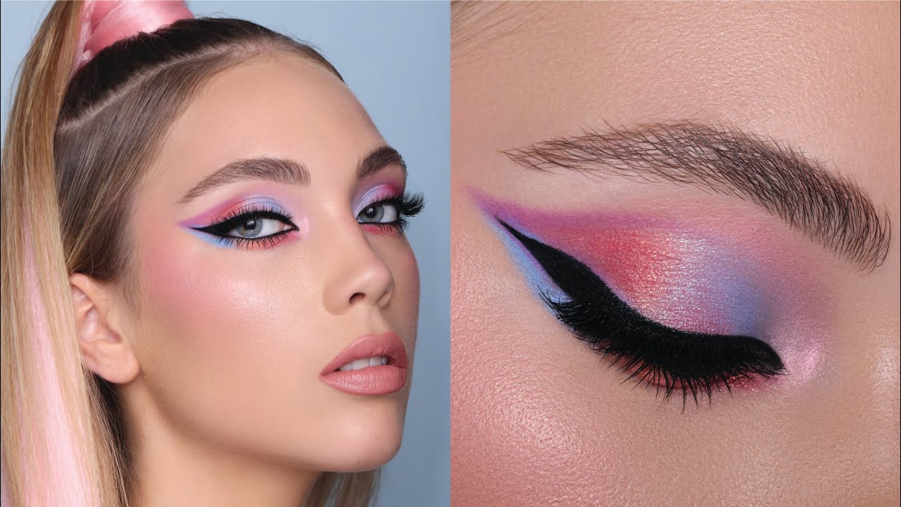 Pastel Winged Out Cat Eye Look Tutorial | Guide to Soft Makeup