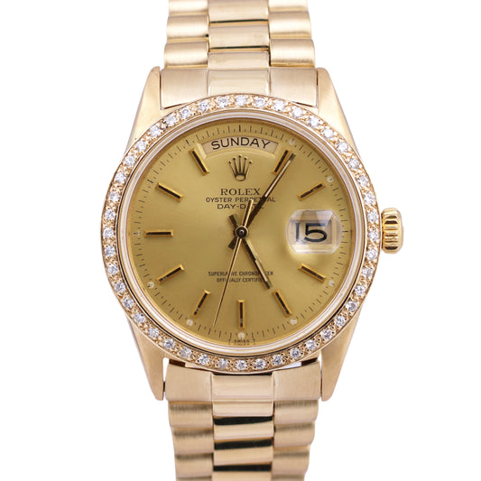 Rolex Oyster Perpetual Datejust 18KT Yellow Gold 1950's Watch – Van Rijk