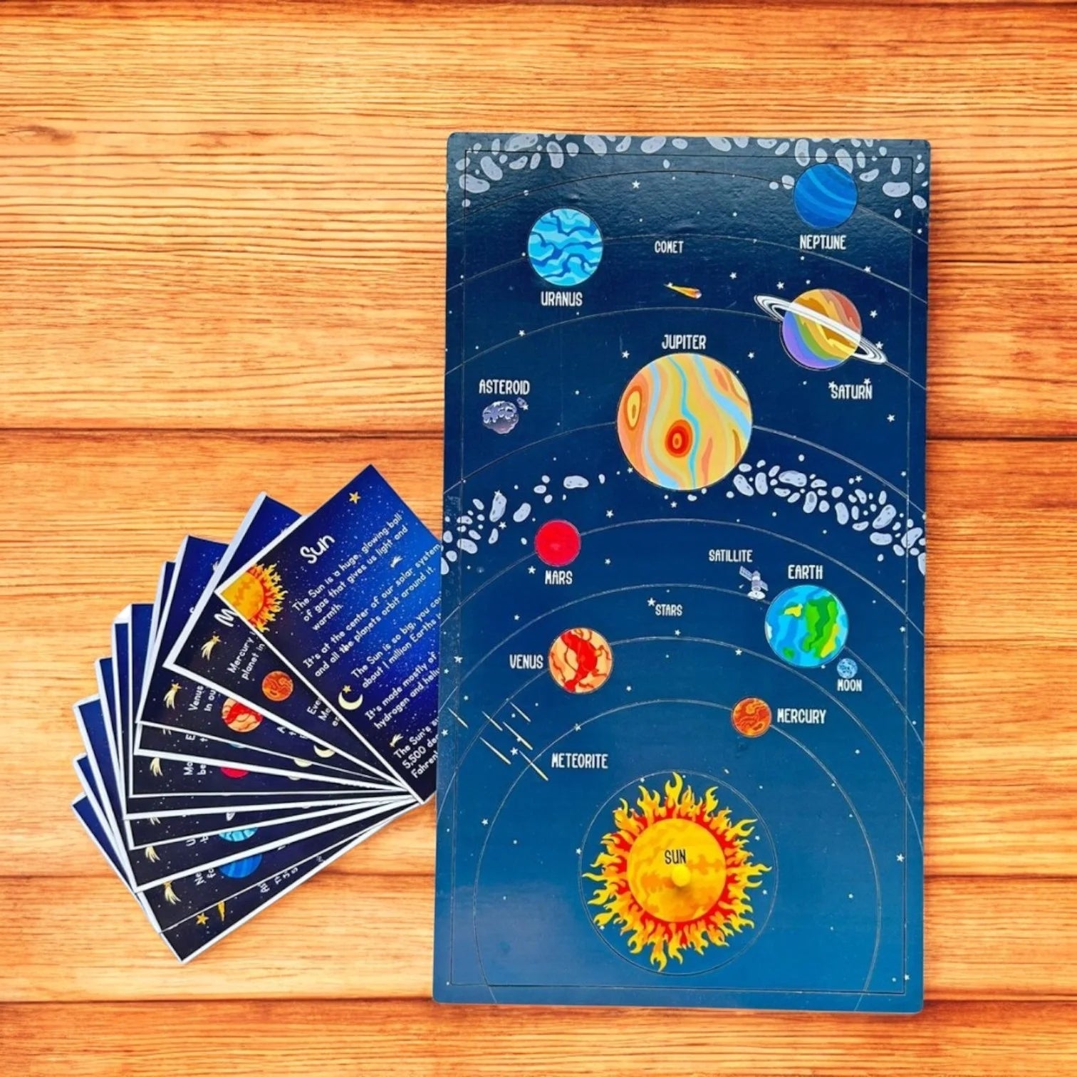 Solar System Puzzle for Kids | Space Science Educational Toy kids reading kit