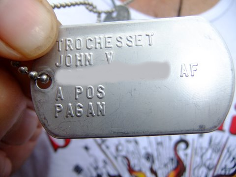 Dog tag of pagan