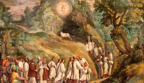 The Apple ration of Saint Michael at mount Gargano