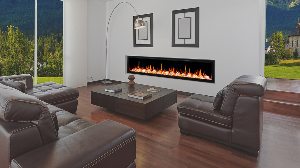 Zoapflame electric fireplace 65in built-in smart fireplaces