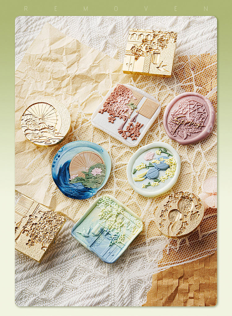 13D Relief Garden Series Wax Seal Stamp (5 Design) 