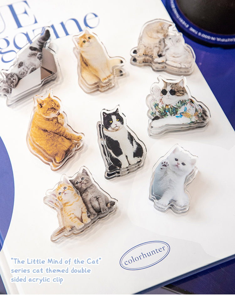 1Adorable Cat Acrylic Clips