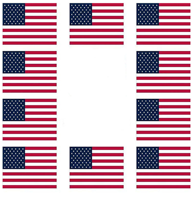 1American Flag Independence Day Stickers