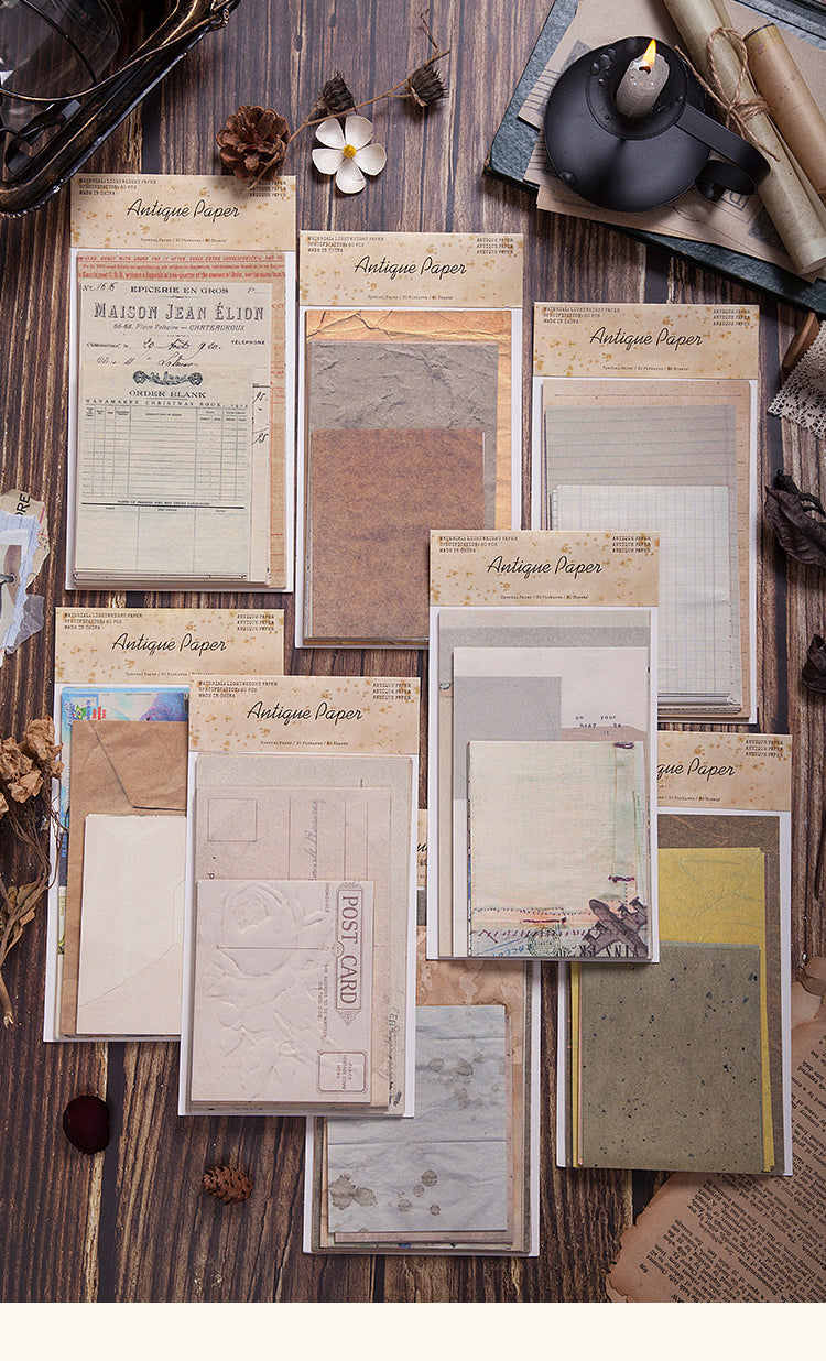 1Antique Paper Series Vintage Scrapbook Paper1