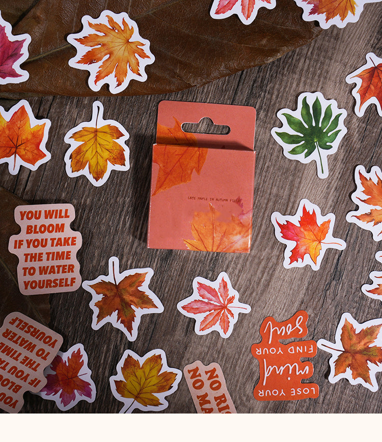 1Autumn Leaf Adhesive Stickers