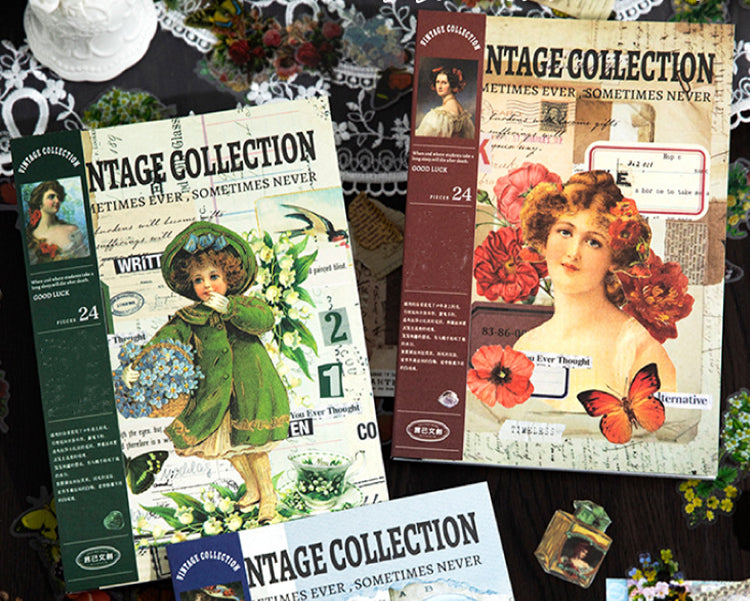 1Beautiful Collection Series Retro Plant Sticker Book