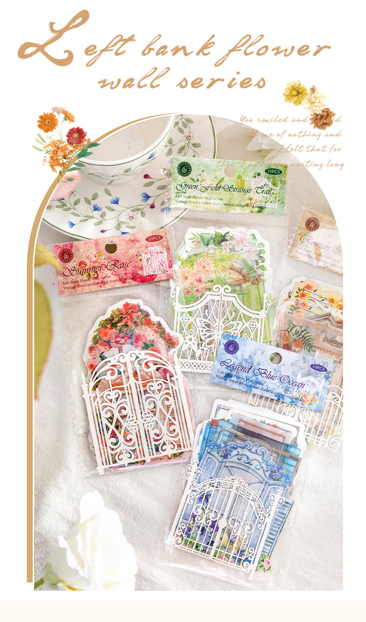 1Blooming Window PET and Kraft Stickers