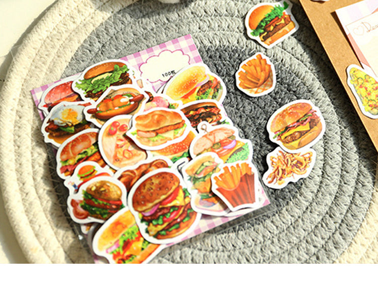 1Cartoon Foods Decorative Sticker Pack