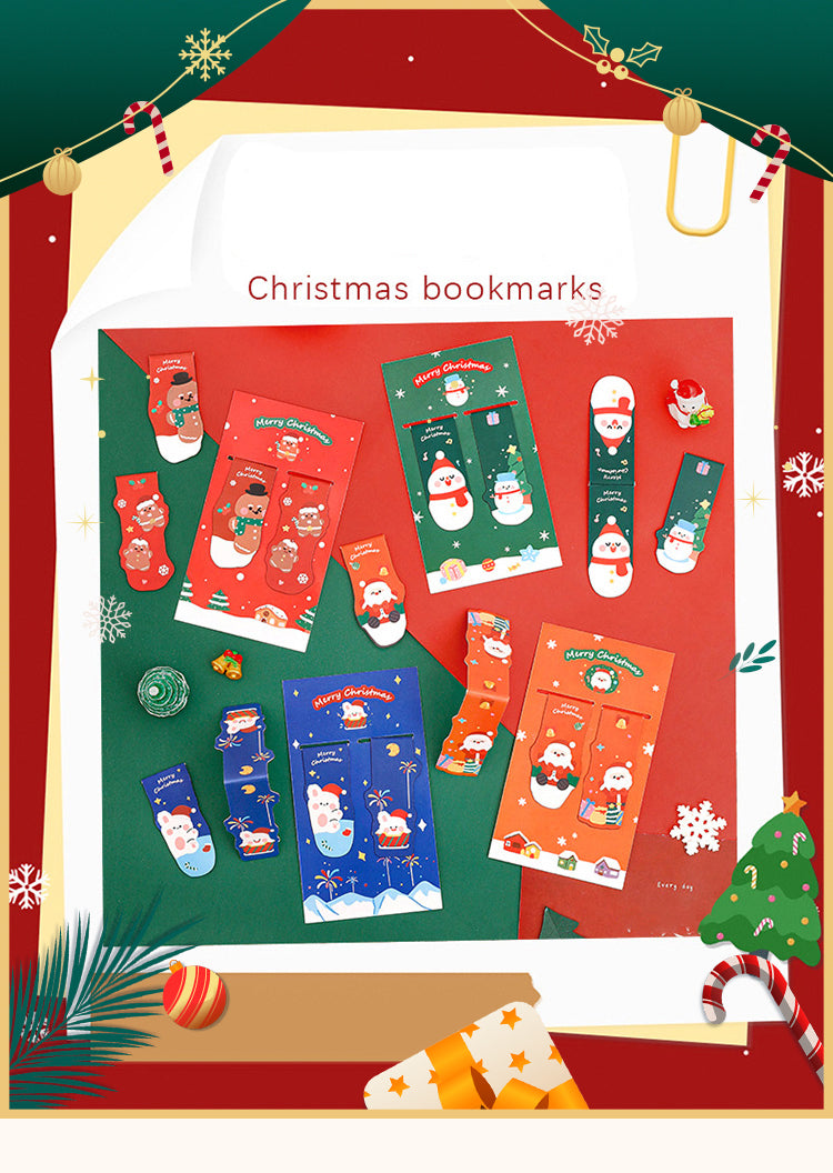 1Christmas Card Magnetic Bookmarks (Set of 2)