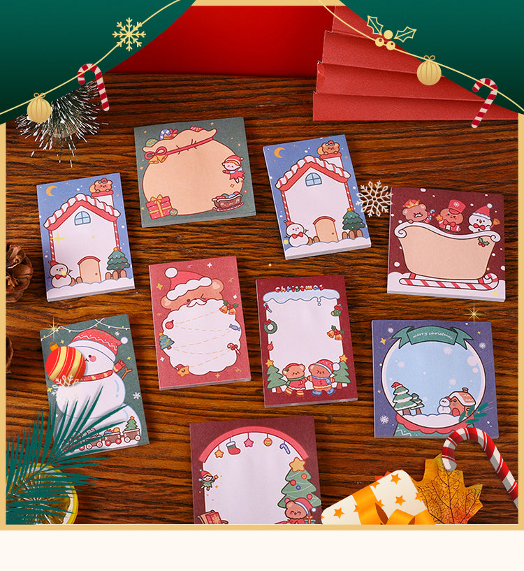 1Christmas Cartoon Sticky Notes