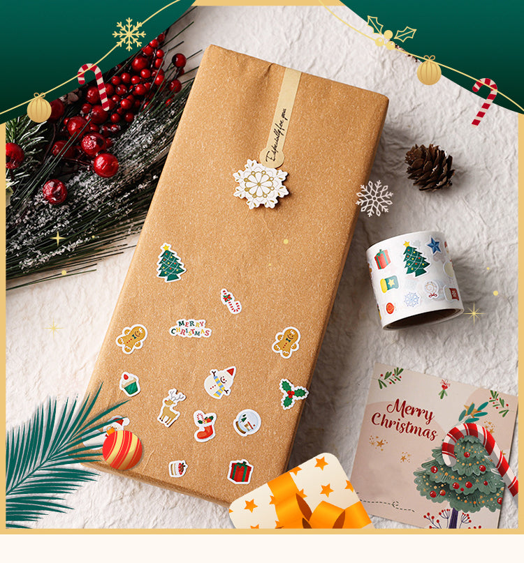 1Christmas Special Shape Roll Stickers
